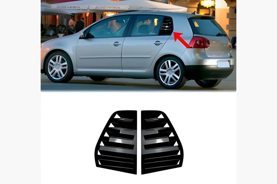 Volkswagen Golf 5 2003–2009 Lister til bagruder DPT (sort blank, 2 stk.) Image