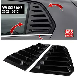 Afdækninger til bagerste sideruder DPT V-1 (sort højglans, 2 stk) Volkswagen Golf 6 2008–2014