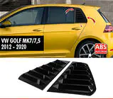 Volkswagen Golf 7/E-Golf 2012–2020 Afdækninger til bagerste sideruder DPT V-1 (sort højglans, 2 stk) foto 1