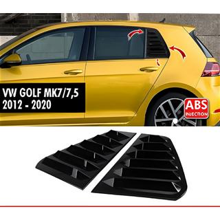 Afdækninger til bagerste sideruder DPT V-1 (sort højglans, 2 stk) Volkswagen Golf 7/E-Golf 2012–2020