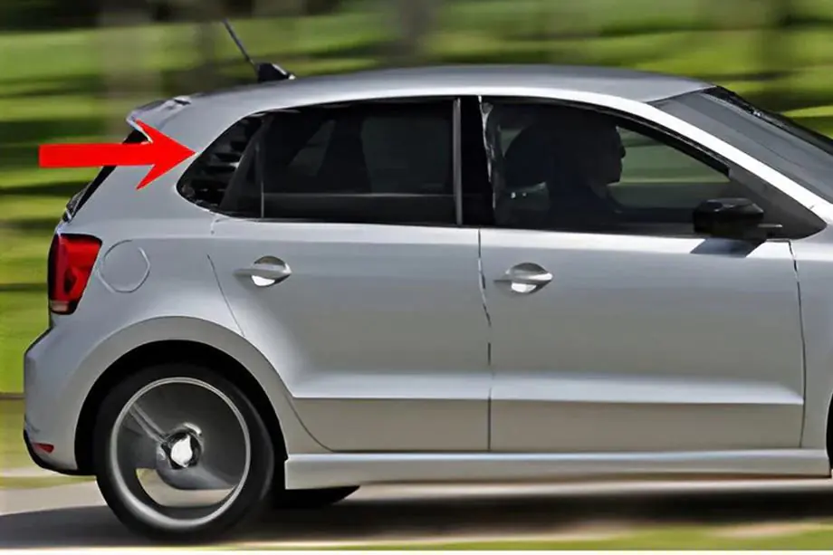 Volkswagen Polo 2010–2017 Lister til bagruder DPT (sort blank, 2 stk.) Foto 1