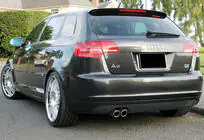 Audi A3 2003–2012 Spoiler DPT V-4 (højglans sort) foto 3