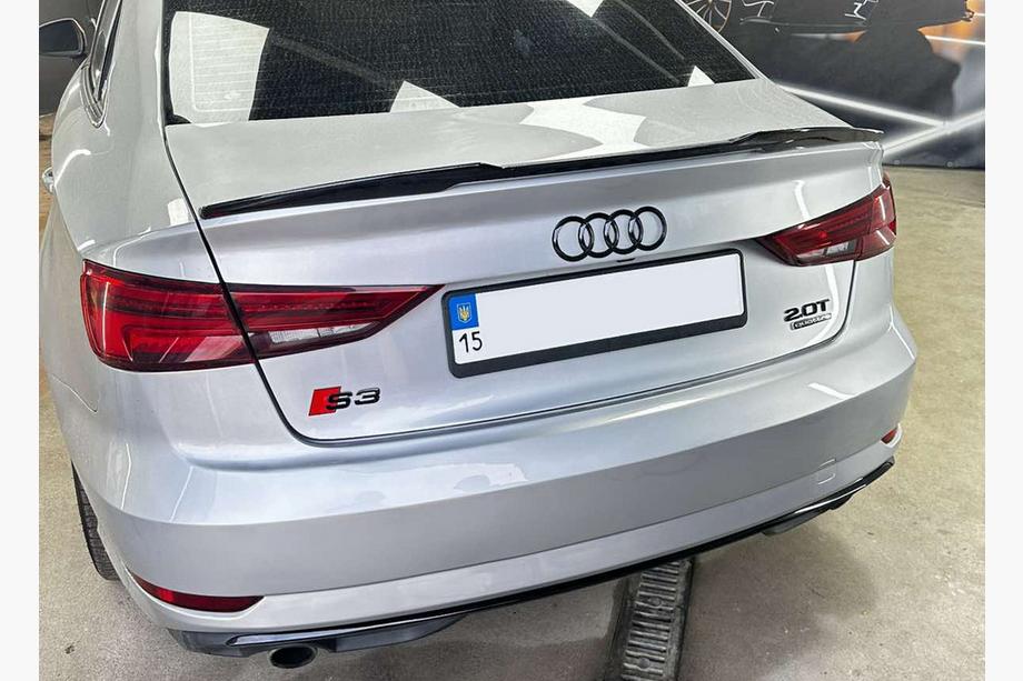Audi A3 2012–2020 Spoiler DPT V-5 (højglans sort) Image