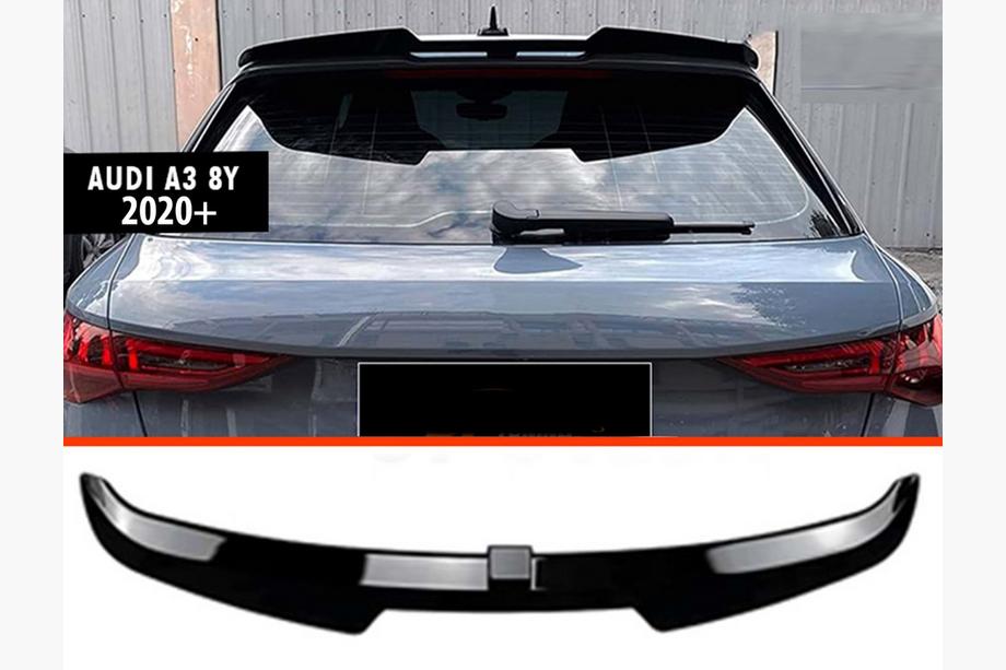 Audi A3 2020– DPT V-1 spoiler (HB, blank højglans) Image
