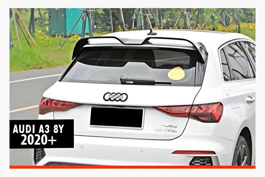 Audi A3 2020– DPT V-2 spoiler (HB, blank højglans sort) Image
