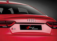 Audi A5 2007–2015 DPT V-2 hækspoiler (til Coupé, blank sort) foto 1