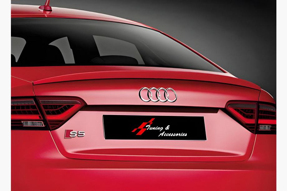 Audi A5 2007–2015 DPT V-2 hækspoiler (til Coupé, blank sort) Image