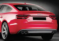 Audi A5 2007–2015 Spoiler DPT V-2 (til Sedan, blank sort) foto 5