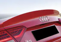 Audi A5 2007–2015 Spoiler DPT V-2 (til Sedan, blank sort) foto 1