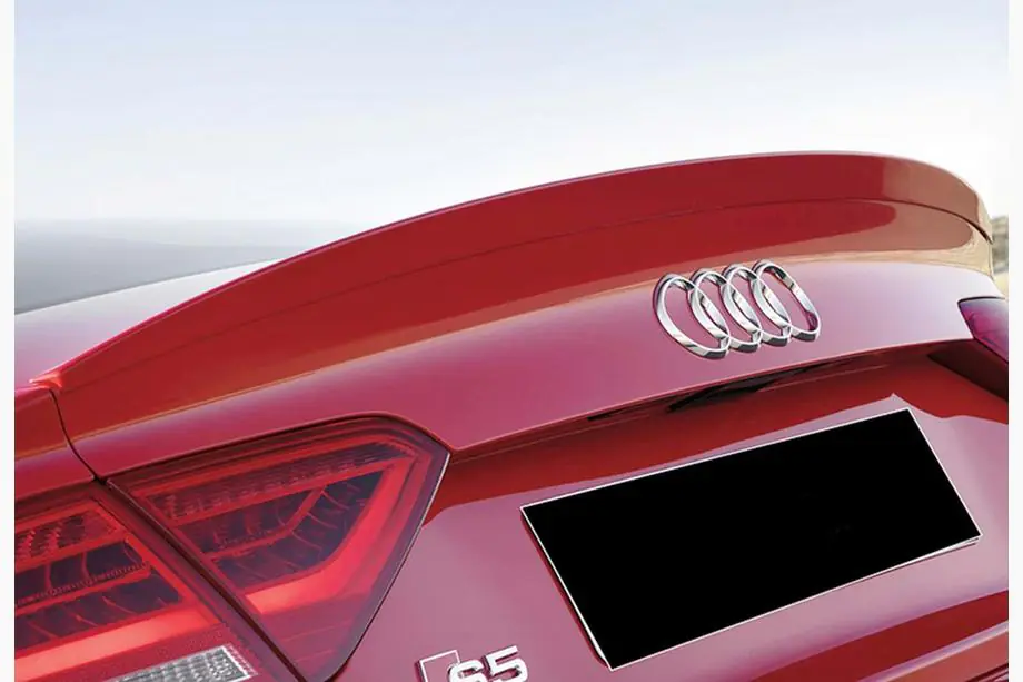 Audi A5 2007–2015 Spoiler DPT V-2 (til Sedan, blank sort) Image