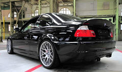 BMW 3-serie E46 1998–2006 CSL-stil spoiler (til Coupe, blank sort) foto 1