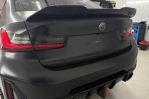 BMW 3-serie G20/G21 2018– PSM-Style bagspoiler (til G20/G80, blank sort) foto 1