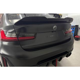 PSM-Style bagspoiler (til G20/G80, blank sort) BMW 3-serie G20/G21 2018– foto 1