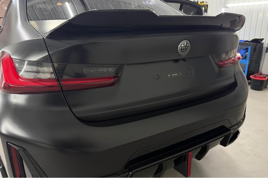 BMW 3-serie G20/G21 2018– PSM-Style bagspoiler (til G20/G80, blank sort) Image