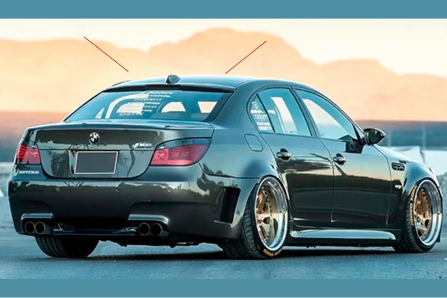 BMW 5-serie E60/E61 2003–2010 DPT V-2 spoiler (blank højglans) Image