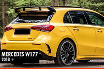 Mercedes A-klasse W177 2018– Spoiler DPT V-1 (højglans sort) foto 1