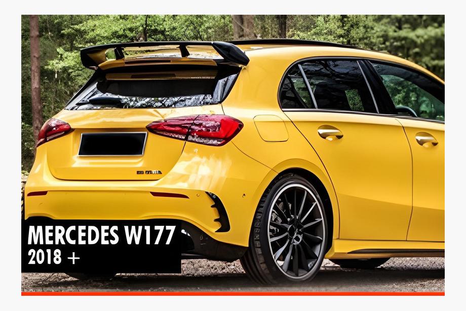 Mercedes A-klasse W177 2018– Spoiler DPT V-1 (højglans sort) Image