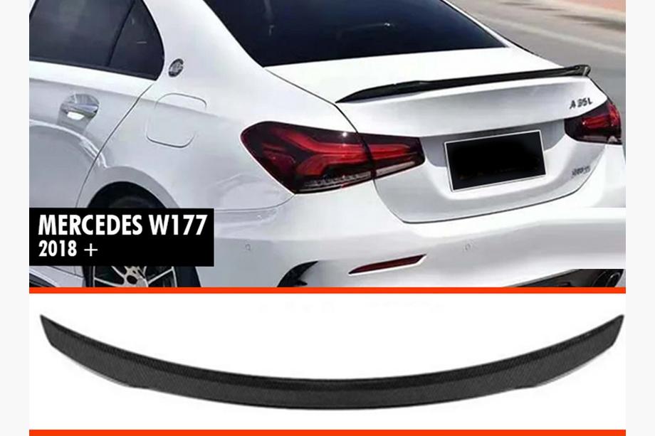 Mercedes A-klasse W177 2018– Spoiler DPT V-2 (SD, sort højglans) Image