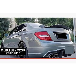 Spoiler DPT V-2 (sort højglans) Mercedes C-class W204 2007–2015 foto 1