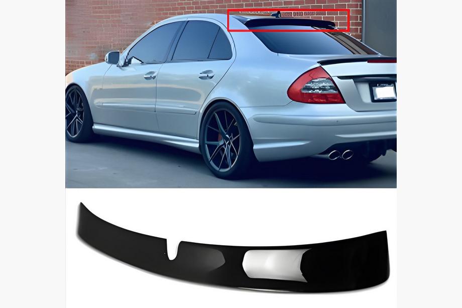 Mercedes E-klasse W211 2002–2009 Spoiler DPT (2002-2006, sort højglans) Image