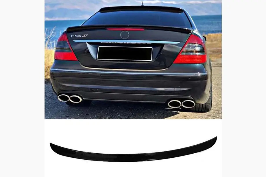 Mercedes E-klasse W211 2002–2009 DPT spoiler (sort højglans) Image