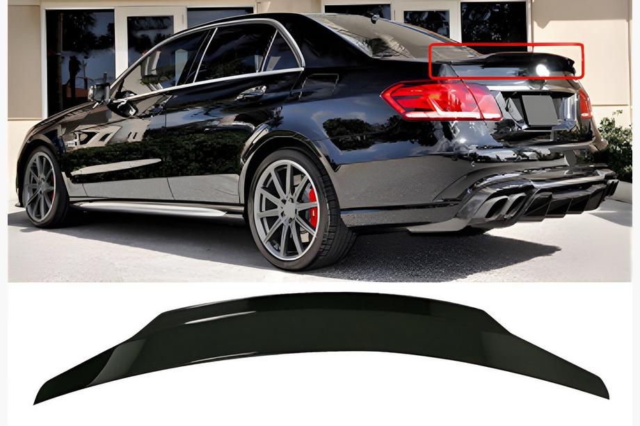 Mercedes E-class W212 2009–2016 Spoiler DPT V-2 (sort højglans) Image