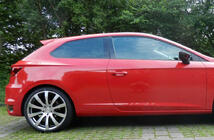 Seat Leon 2013–2020 Spoiler DPT V-1 (2-dørs, blank sort) foto 4