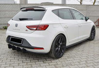 Seat Leon 2013–2020 Spoiler DPT V-8 (sort højglans) foto 3