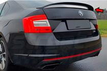 Skoda Octavia III A7 2013–2019 Spoiler DPT V-5 (højglans sort) foto 3