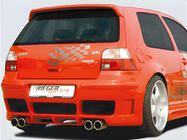 Volkswagen Golf 4 1997–2006 DPT V-2 spoiler (HB, blank højglans sort) foto 1