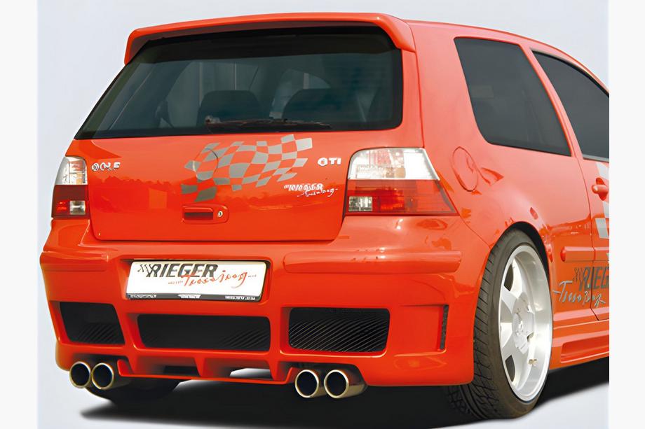 Volkswagen Golf 4 1997–2006 DPT V-2 spoiler (HB, blank højglans sort) Image