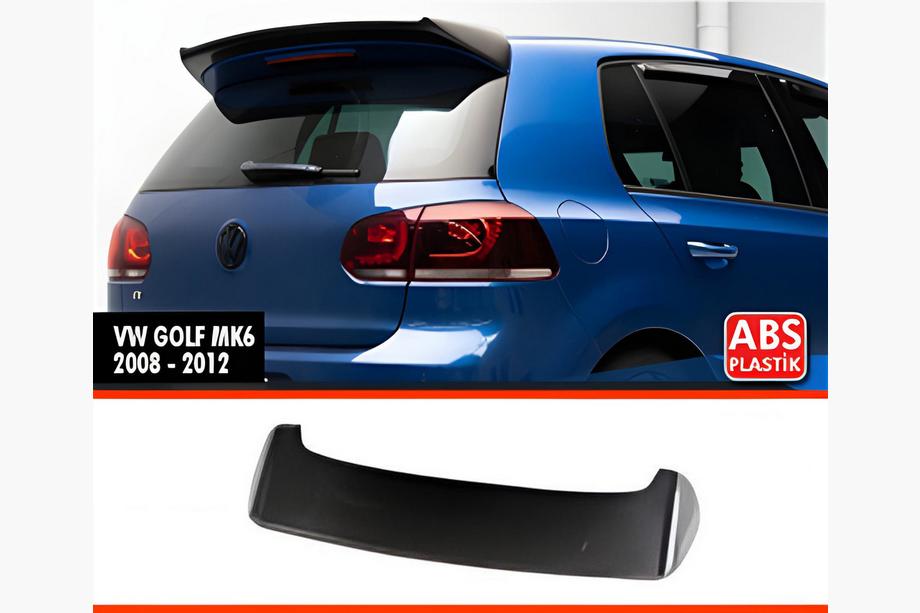Volkswagen Golf 6 2008–2014 DPT V-2 spoiler (HB, blank højglans sort) Image