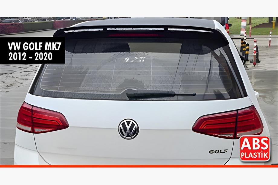 Volkswagen Golf 7/E-Golf 2012–2020 DPT V-8 spoiler (til Base HB, blank sort) Image