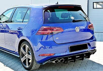 Volkswagen Golf 7/E-Golf 2012–2020 DPT V-9 spoiler (til GTI / R HB, blank sort) foto 3