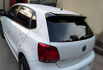 Volkswagen Polo 2010–2017 Spoiler DPT V-6 (HB, blank højglans sort) foto 1