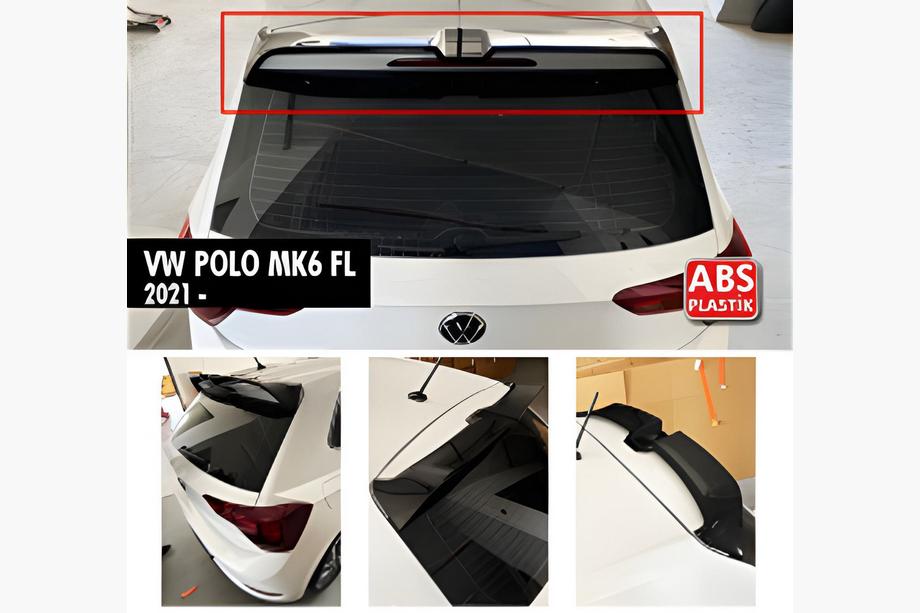 Volkswagen Polo 2017– Spoiler DPT V-1 (2021+, HB, højglans sort) Image