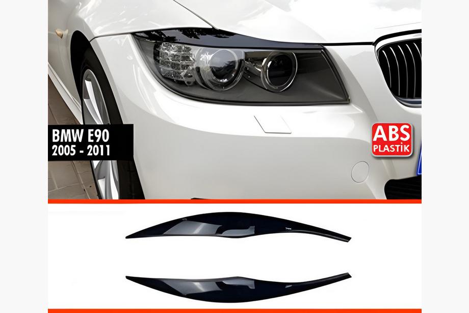 BMW 3-serie E90/E91 2005–2011 DPT forlygtevipper (2 stk., sort højglans) Image