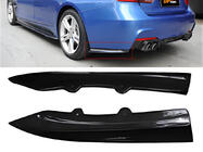 BMW 3-serie F30/F31 2012–2019 Bageste FLAP-tilføjelser DPT (blank sort) foto 1