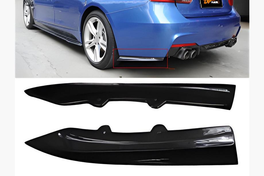 BMW 3-serie F30/F31 2012–2019 Bageste FLAP-tilføjelser DPT (blank sort) Image