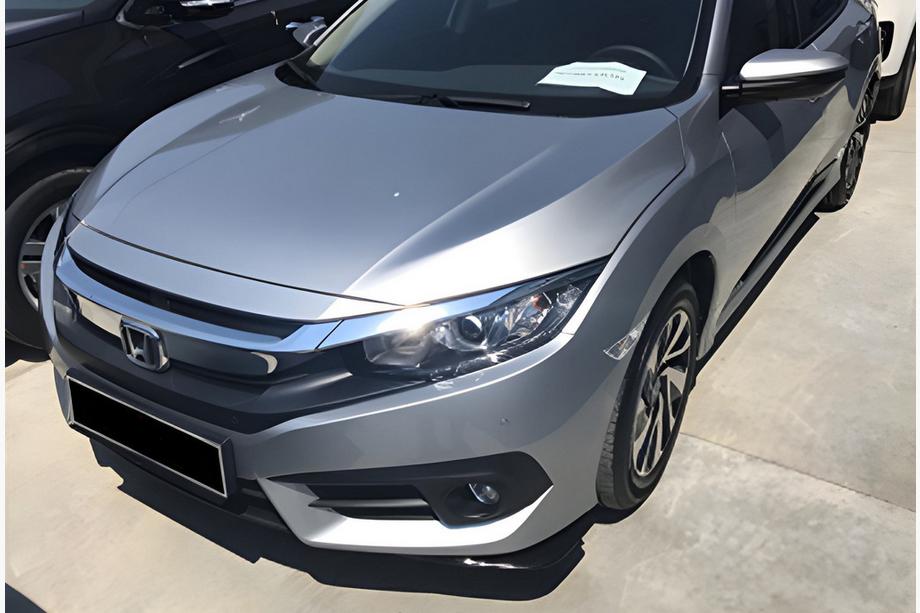 Honda Civic Sedan X 2016–2021 Forreste FLAP-læber DPT (blank sort) Foto 1