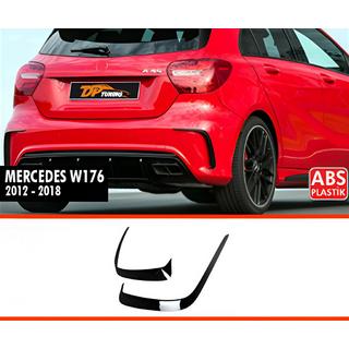 DPT bagspoiler-udtagsdæksler (blank sort) Mercedes A-Klasse W176 2012–2018