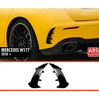 DPT bagspoiler-udtagsdæksler (blank sort) Mercedes A-klasse W177 2018–