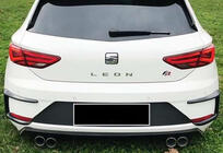 Seat Leon 2013–2020 Canards til bagkofanger DPT (2017-2020, 2 stk, blank sort) foto 2