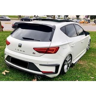 Canards til bagkofanger DPT (2017-2020, 2 stk, blank sort) Seat Leon 2013–2020 foto 3