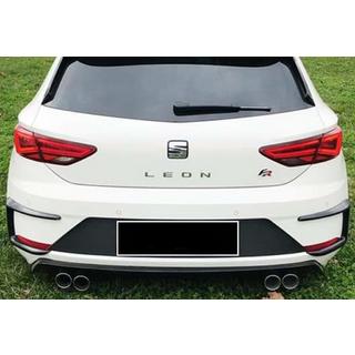 Canards til bagkofanger DPT (2017-2020, 2 stk, blank sort) Seat Leon 2013–2020 foto 2