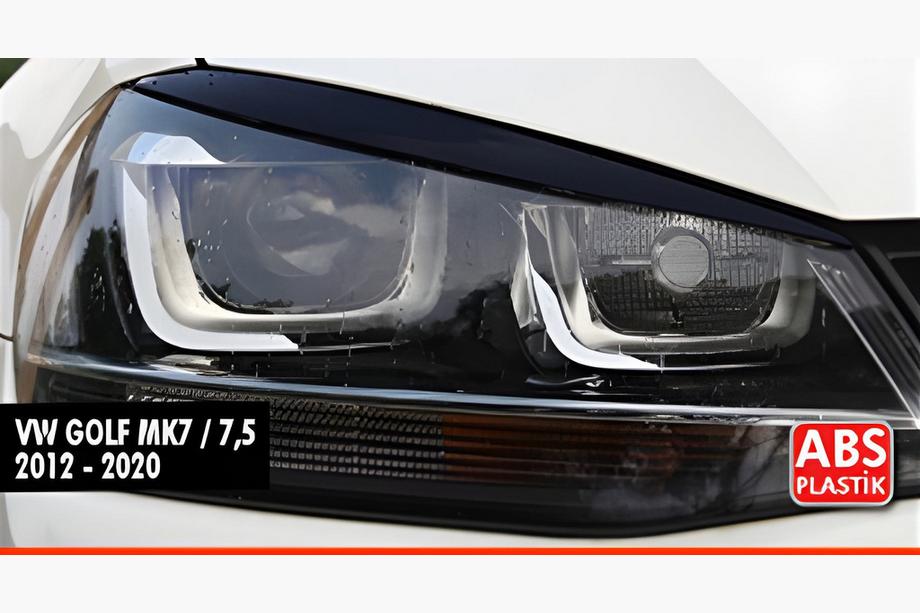 Volkswagen Golf 7/E-Golf 2012–2020 DPT forlygtevipper (2 stk., sort højglans) Image
