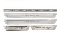 Volkswagen Universelle dørtrinslister Volkswagen V-1 (4 stk., rustfrit stål) foto 1