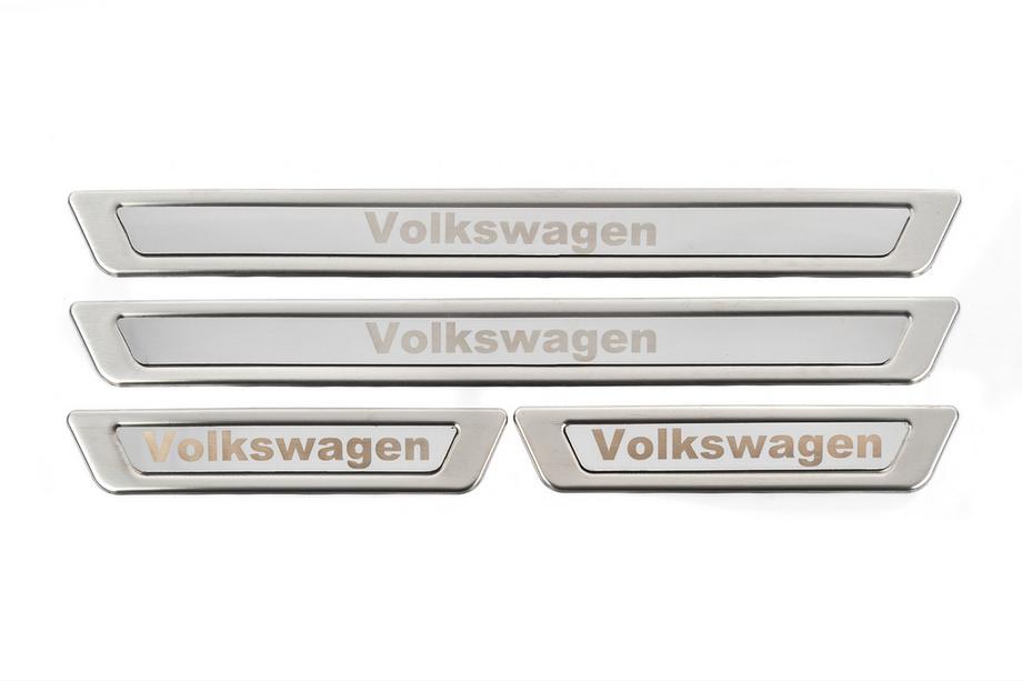 Volkswagen Universelle dørtrinslister Volkswagen V-1 (4 stk., rustfrit stål) Foto 4