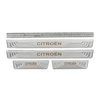 Universelle dørtrinslister Citroen V-2 (4 stk., rustfrit stål) foto 1