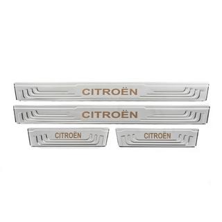 Universelle dørtrinslister Citroen V-2 (4 stk., rustfrit stål) foto 2